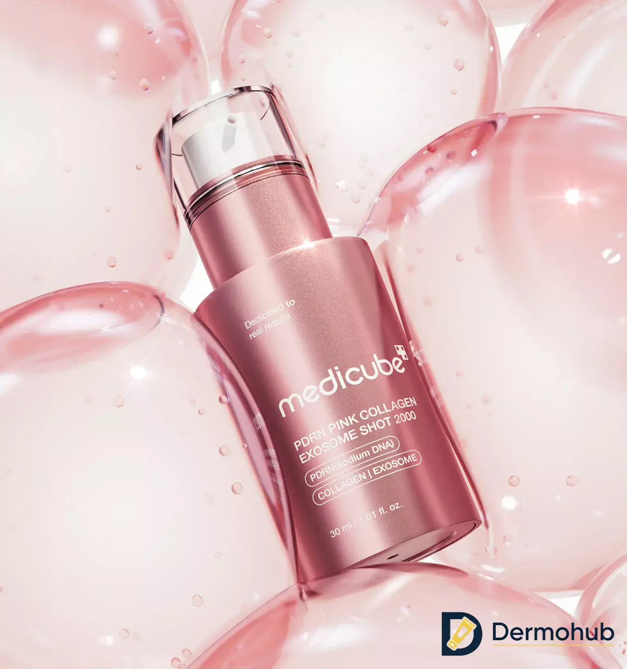 سرم کلاژن PDRN Pink Collagen Exosome Shot 2000 مدیکیوب